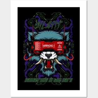 Wolf The Cyber Beast Posters and Art